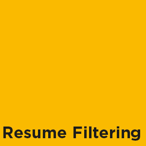 Resume filtering